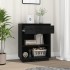 Mesa consola de madera maciza de pino negro 60x34x75