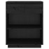 Mesa consola de madera maciza de pino negro 60x34x75