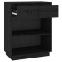 Mesa consola de madera maciza de pino negro 60x34x75