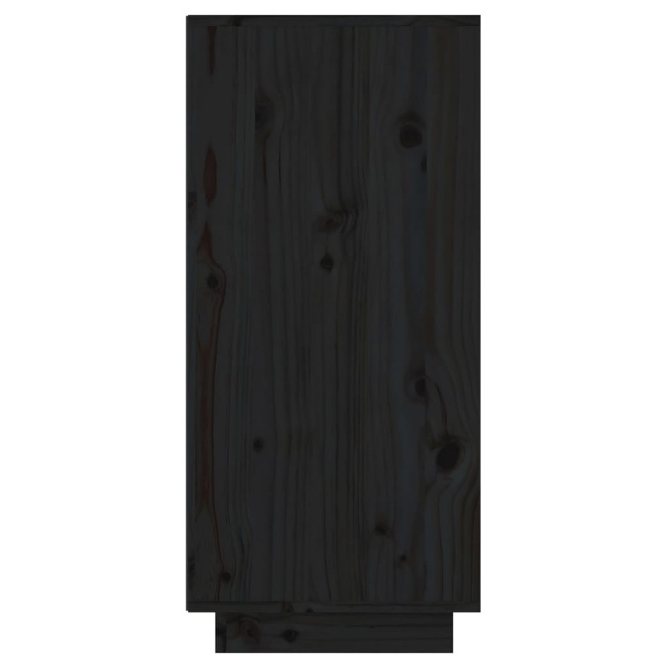 Mesa consola de madera maciza de pino negro 60x34x75