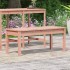 Banco de jardín madera maciza abeto de Douglas 109x44x45