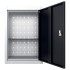 Armario de herramientas de pared industrial metal gris y