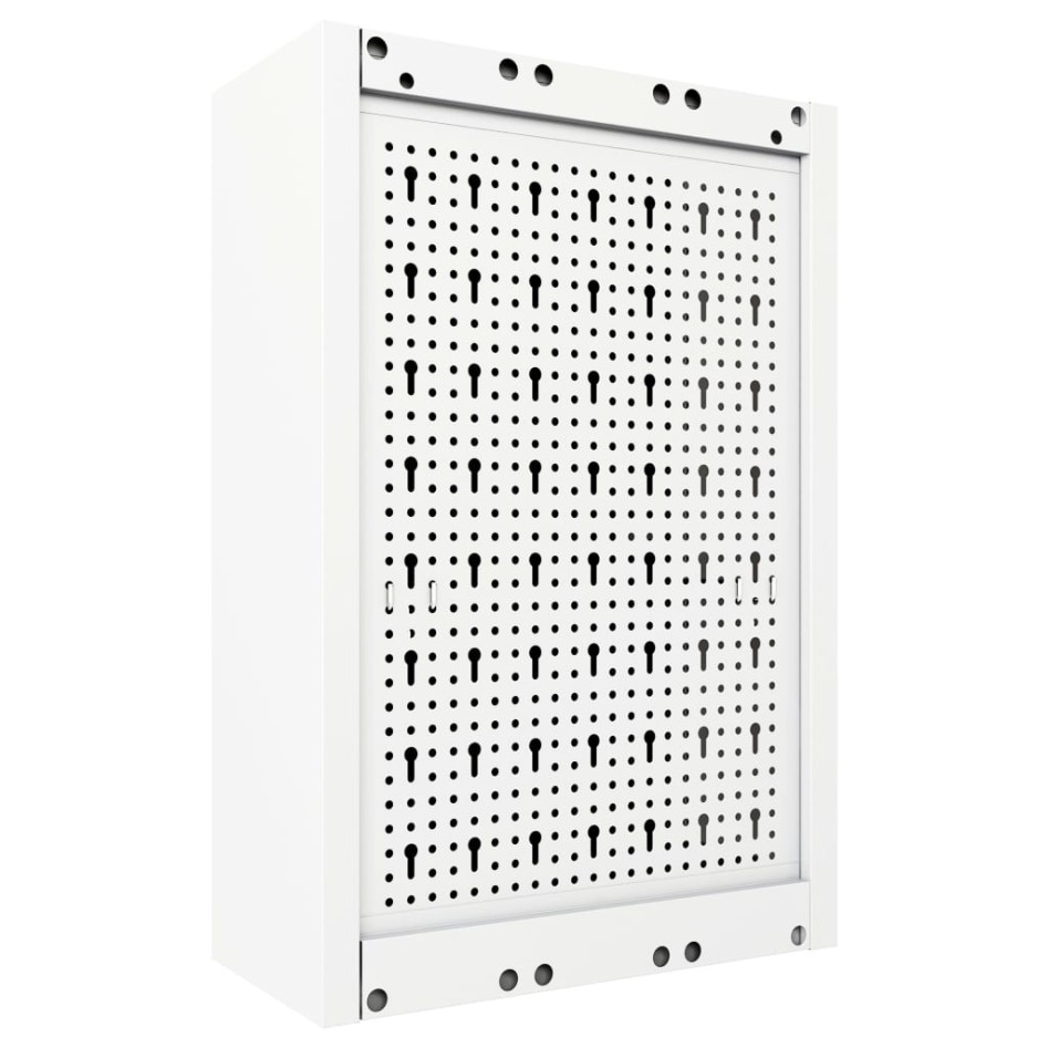 Armario de herramientas de pared industrial metal gris y