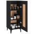 Aparador de madera contrachapada negro 34,5x34x90
