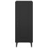 Aparador de madera contrachapada negro 34,5x34x90