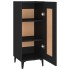 Aparador de madera contrachapada negro 34,5x34x90
