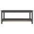Mesa de centro de madera maciza de pino gris 110x55x45