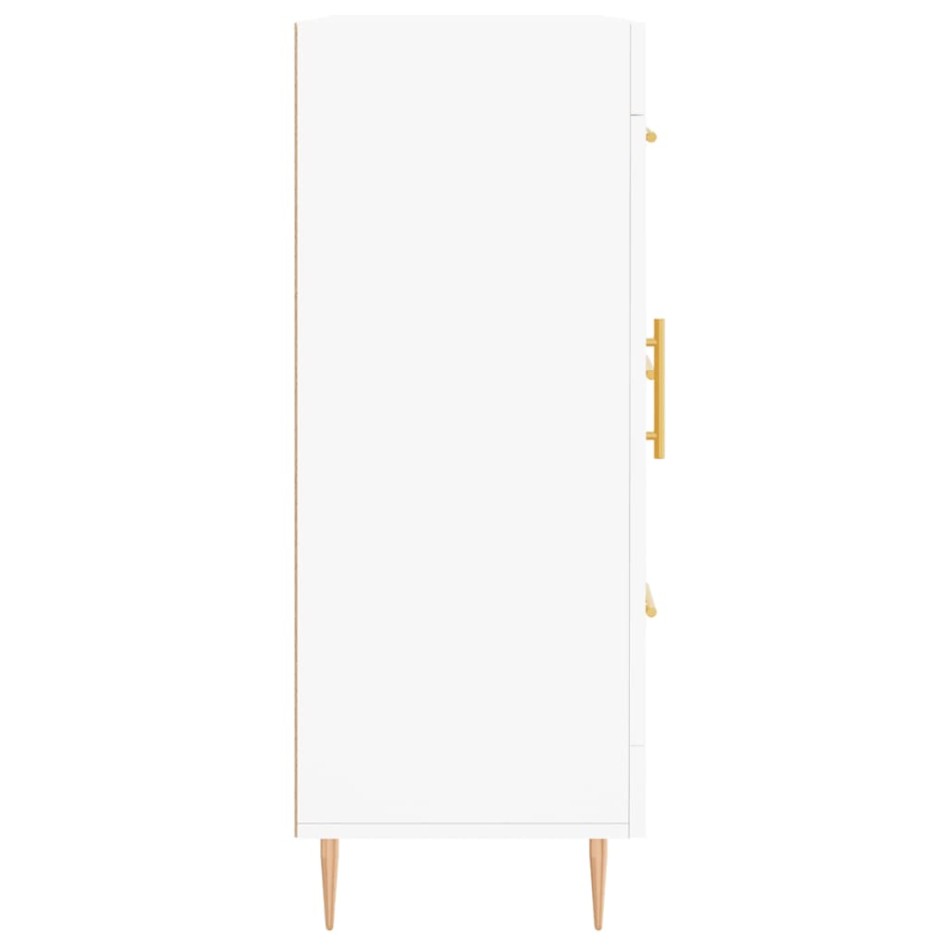 Aparador de madera de ingeniería blanco 69,5x34x90