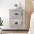 Mesita de noche de pared 2 uds gris Sonoma 41,5x36x53