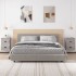Mesita de noche de pared 2 uds gris Sonoma 41,5x36x53