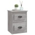 Mesita de noche de pared 2 uds gris Sonoma 41,5x36x53