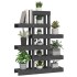 Soporte para plantas madera maciza pino gris 85x25x109,5