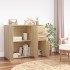 Aparador de madera contrachapada roble Sonoma 91x29,5x75