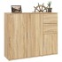 Aparador de madera contrachapada roble Sonoma 91x29,5x75