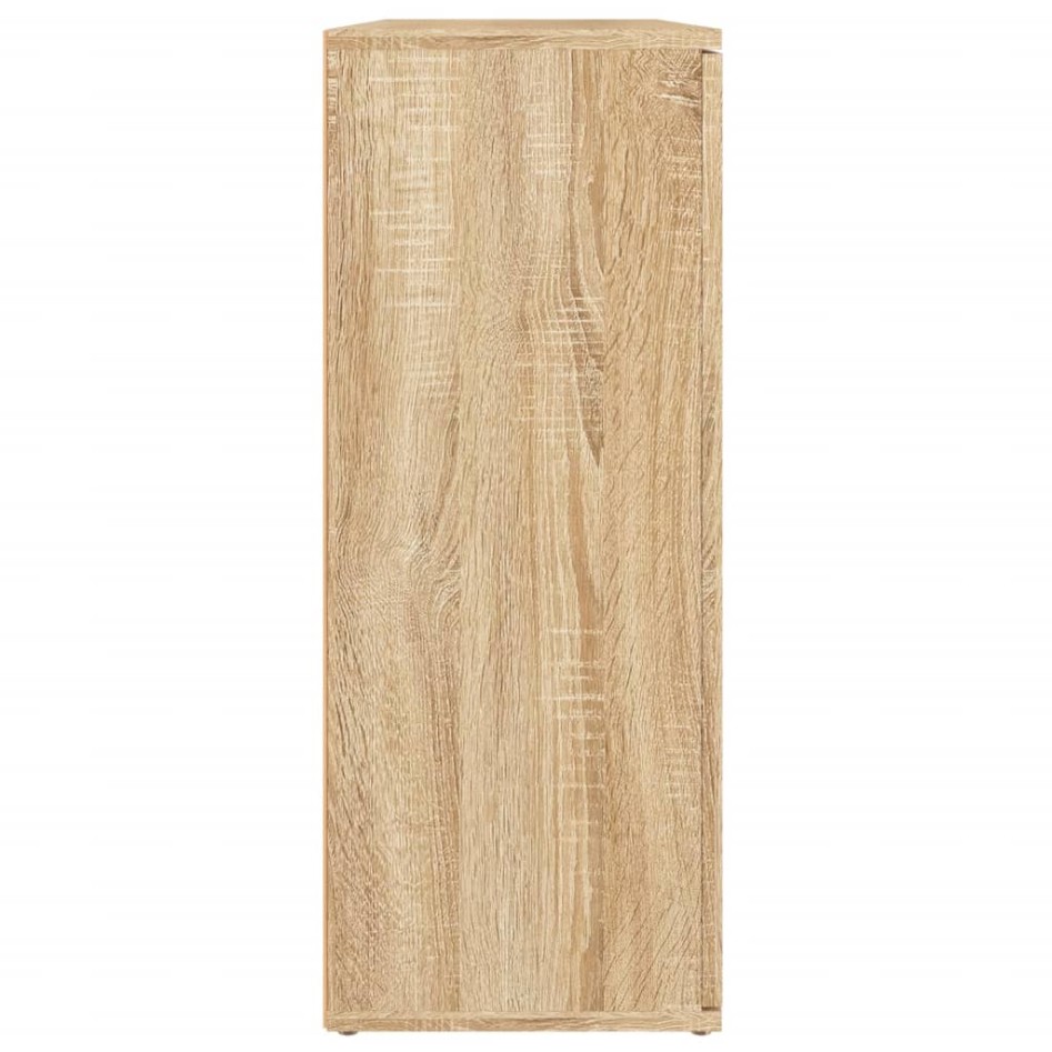 Aparador de madera contrachapada roble Sonoma 91x29,5x75