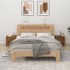 Mesitas de noche 2 unidades color roble ahumado 50x39x47