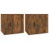 Mesitas de noche 2 unidades color roble ahumado 50x39x47