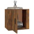 Mesitas de noche 2 unidades color roble ahumado 50x39x47