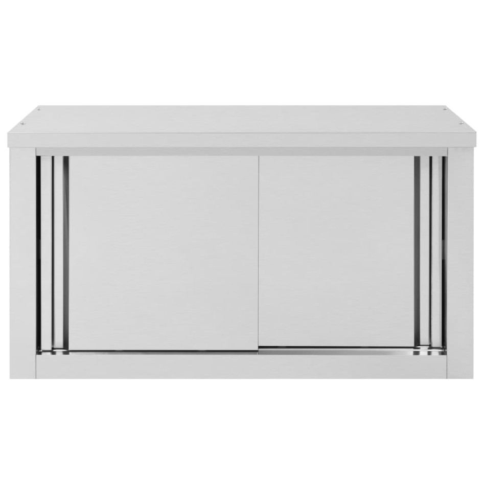 Armario pared de cocina puertas correderas acero 90x40x50