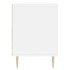 Mueble de TV madera contrachapada blanco 150x30x44,5