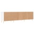 Mueble de TV madera contrachapada blanco 150x30x44,5