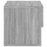 Mesita de noche de pared 2 uds color gris