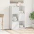 Aparador alto de madera maciza de pino blanco 74x35x117