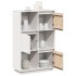 Aparador alto de madera maciza de pino blanco 74x35x117