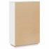 Aparador alto de madera maciza de pino blanco 74x35x117