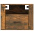 Mesitas de noche de pared 2 uds roble ahumado 50x36x40