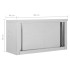 Armario pared de cocina puertas correderas acero 90x40x50