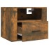 Mesitas de noche de pared 2 uds roble ahumado 50x36x40