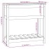 Jardinera con estante madera maciza pino gris 82,5x34,5x81