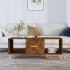 Mesa de centro madera contrachapada roble ahumado 102x50x40