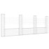Cesta de gaviones forma de U 4 postes de hierro 380x20x150