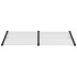Marquesina puerta policarbonato negro y transparente 199x90