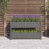 Jardinera de madera maciza de pino gris 112x25x66