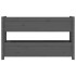 Jardinera de madera maciza de pino gris 112x25x66