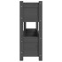 Jardinera de madera maciza de pino gris 112x25x66