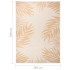 Alfombra de exterior tejido plano estampado de hoja 200x280