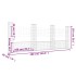 Cesta de gaviones forma de U 4 postes de hierro 380x20x150