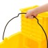 Cubo para fregona con escurridor y ruedas PP amarillo 36