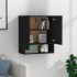 Armario de pared madera contrachapada negro 60x31x70