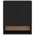 Armario de pared madera contrachapada negro 60x31x70