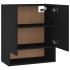 Armario de pared madera contrachapada negro 60x31x70