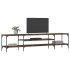 Mueble TV madera ingeniería y hierro roble ahumado 201x35x45