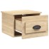 Mesita de noche de pared 2 uds color roble Sonoma 41,5x36x28