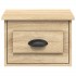Mesita de noche de pared 2 uds color roble Sonoma 41,5x36x28