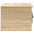 Mesita de noche de pared 2 uds color roble Sonoma 41,5x36x28