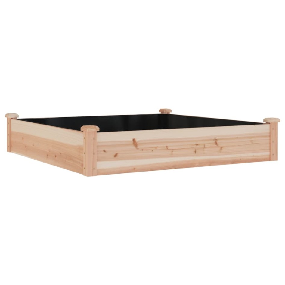 Jardinera arriate con forro madera maciza abeto 120x60x25